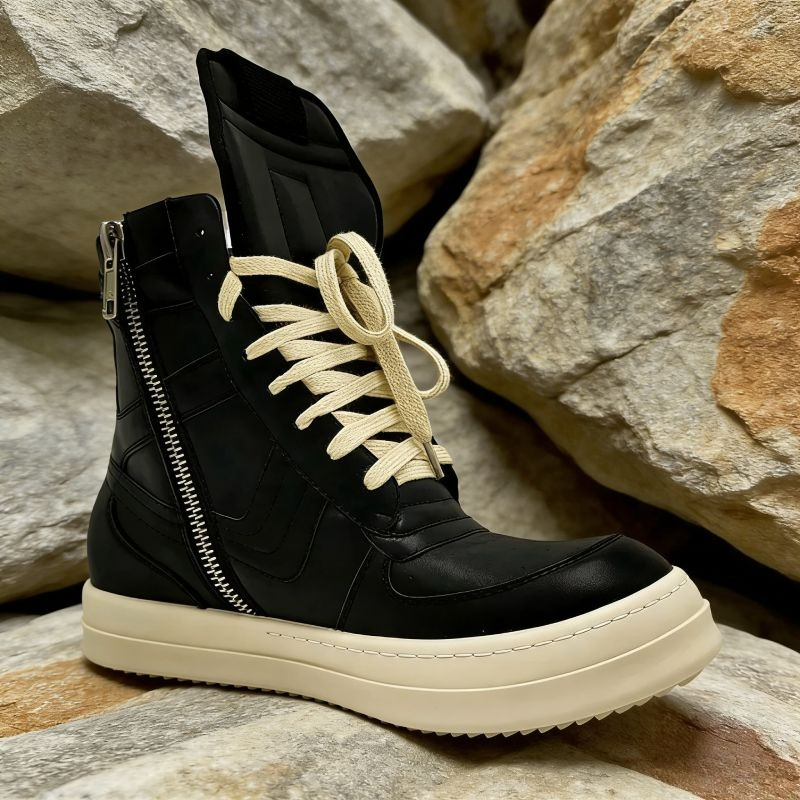 Men'S Shoes Hey Dude - ストリートスタイルの女性のアンクルブーツ本革高品質男性ファッションチャンキースニーカーユニセックスカジュアルシューズボタスフェミニナス