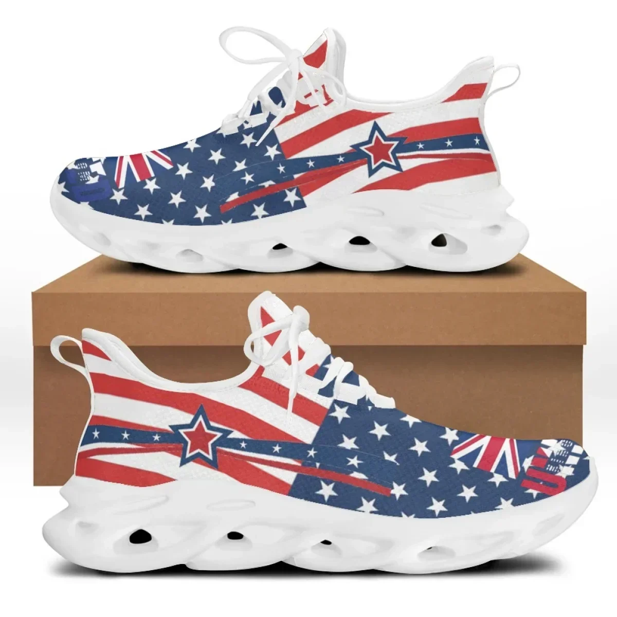 Men'S Shoes Liberty - 7.4 アメリカ国旗と自由の女神プリントのフラットシューズ、女性用クールスニーカー、春夏レディースフットウェア