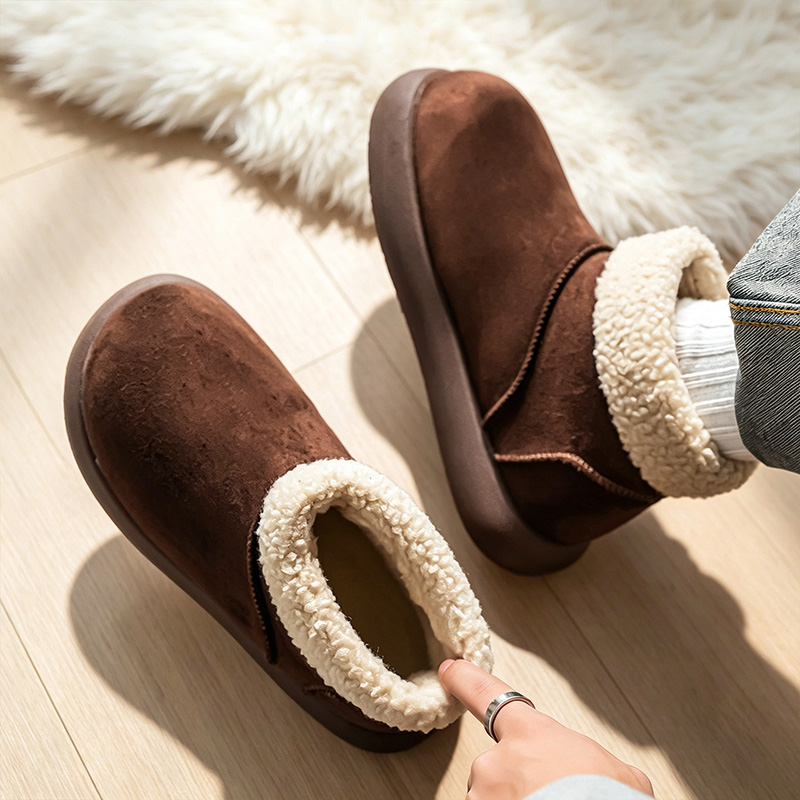 秋・冬用のメンズスノーブーツ。裏地にフリースを追加し、断熱性 - Men'S Shoes Increase Height のレビューと価格