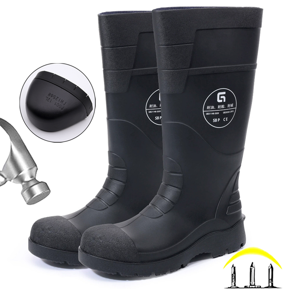 防水メンズマイニングブーツ 作業安全靴 耐油安全ブーツ 耐衝 - Men'S Shoes Water Resistant のレビューと価格