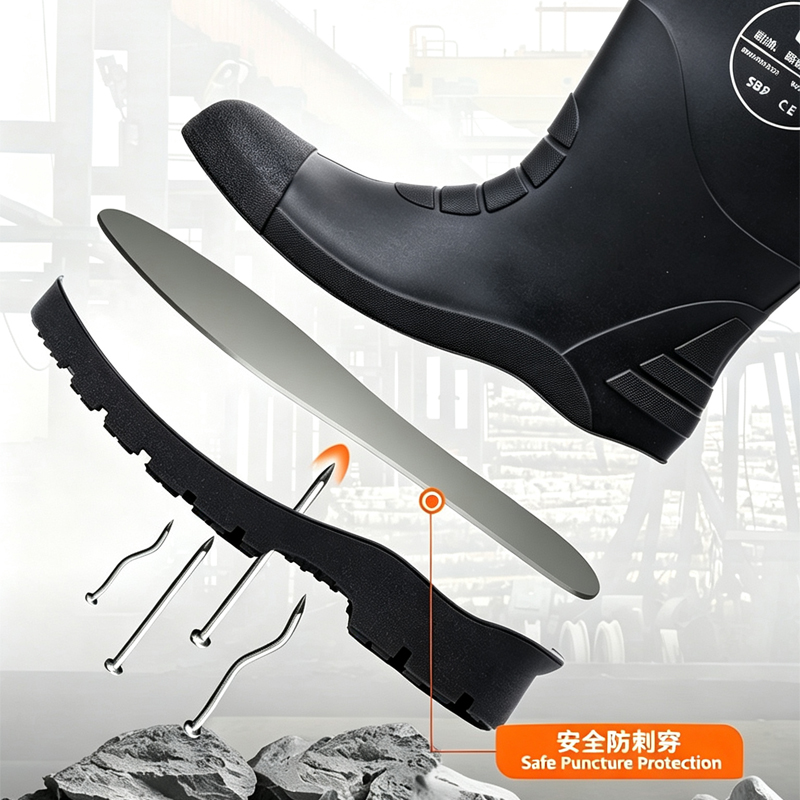 防水メンズマイニングブーツ 作業安全靴 耐油安全ブーツ 耐衝 - Men'S Shoes Water Resistant のレビューと価格