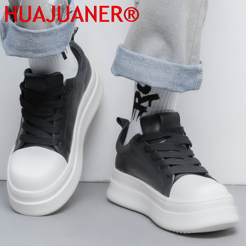 メンズレザーエレベーターシューズ 7cm隠し身長アップ 厚底 - Men'S Shoes Increase Height のレビューと価格