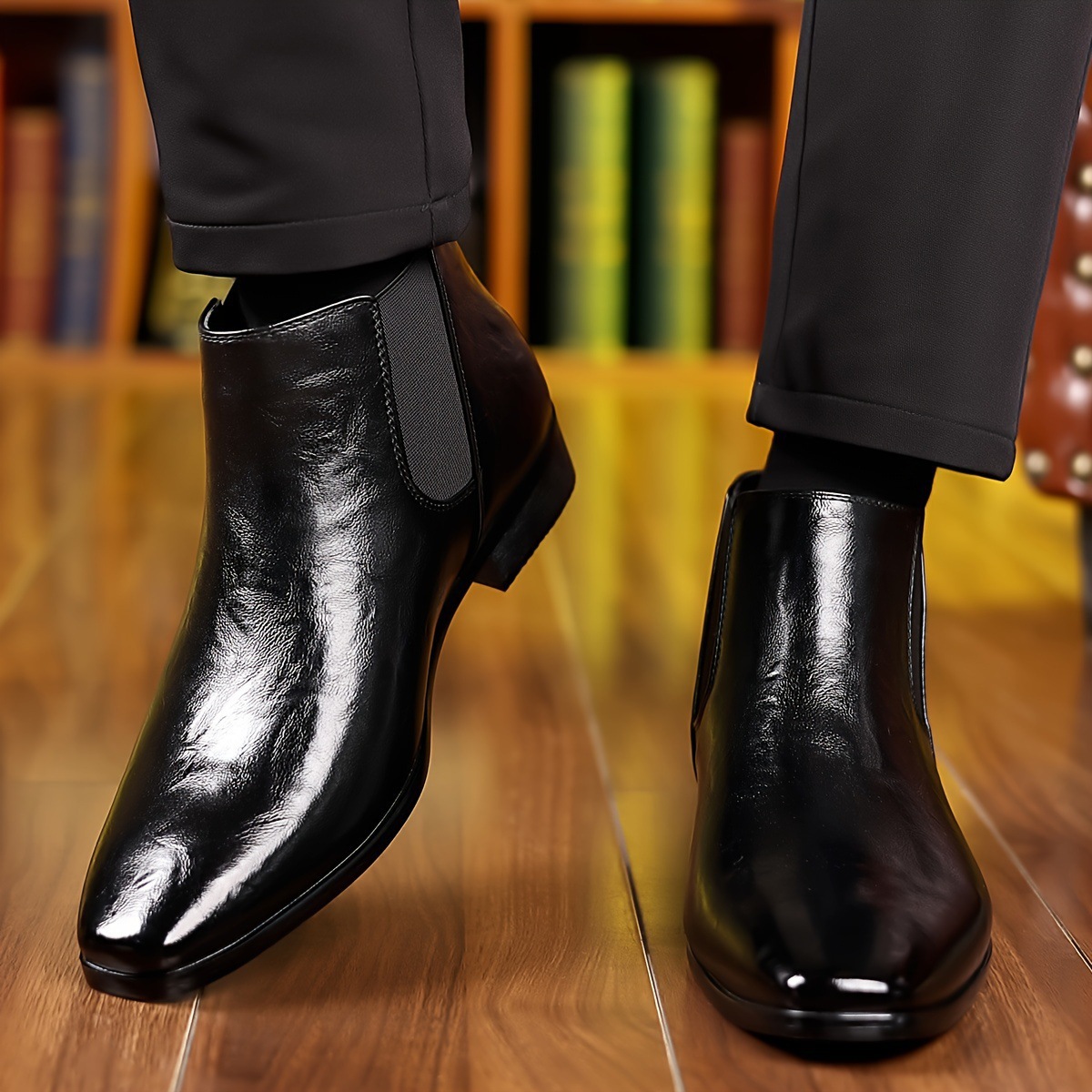 チェルシーブーツ、レザーブーツ、秋用、履き心地の良いアンクル - Men'S Shoes Hey Dude のレビューと価格