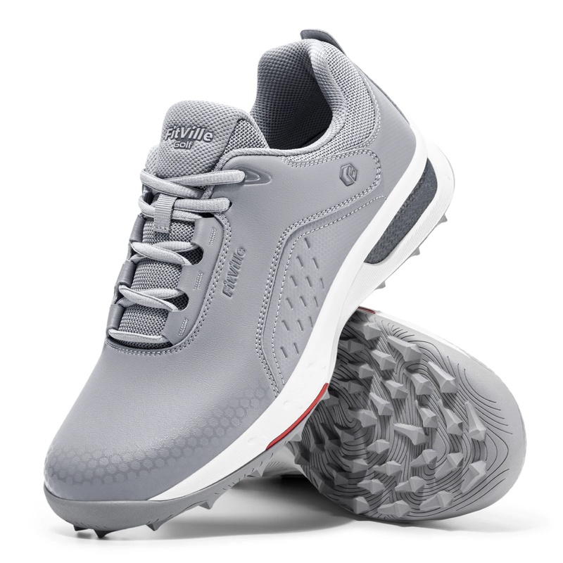 FitVille メンズ ゴルフシューズ、幅広、高級感のある - Men'S Shoes Water Resistant のレビューと価格