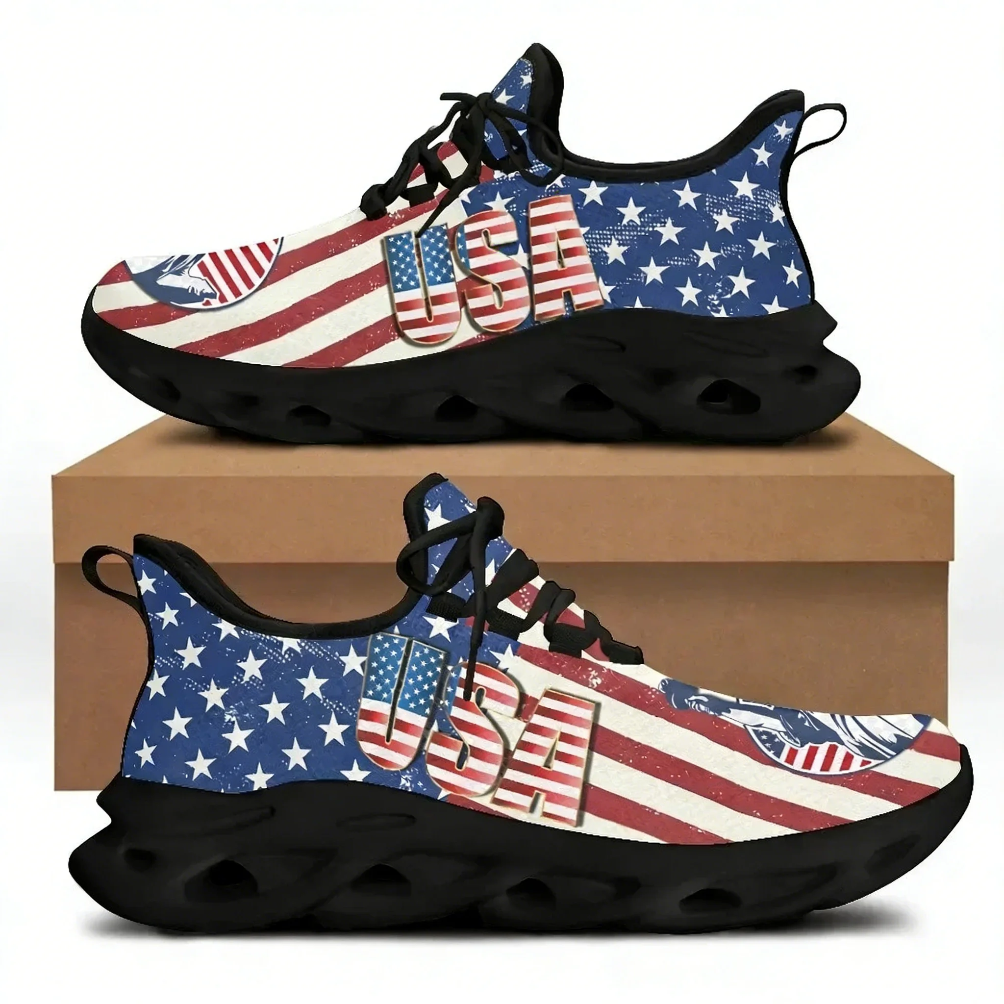 7.4 アメリカ国旗と自由の女神プリントのフラットシューズ、 - Men'S Shoes Liberty のレビューと価格
