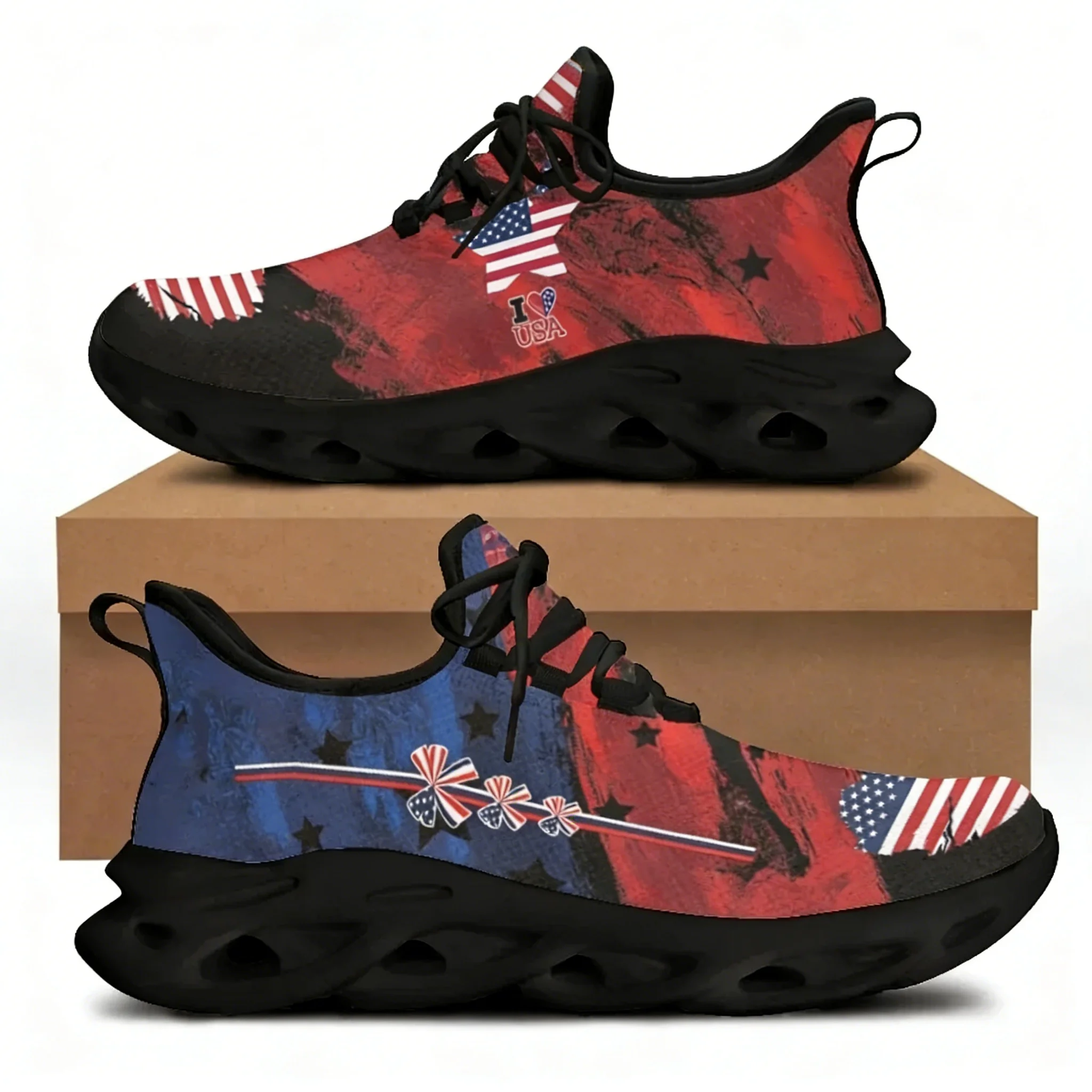 7.4 アメリカ国旗と自由の女神プリントのフラットシューズ、 - Men'S Shoes Liberty のレビューと価格