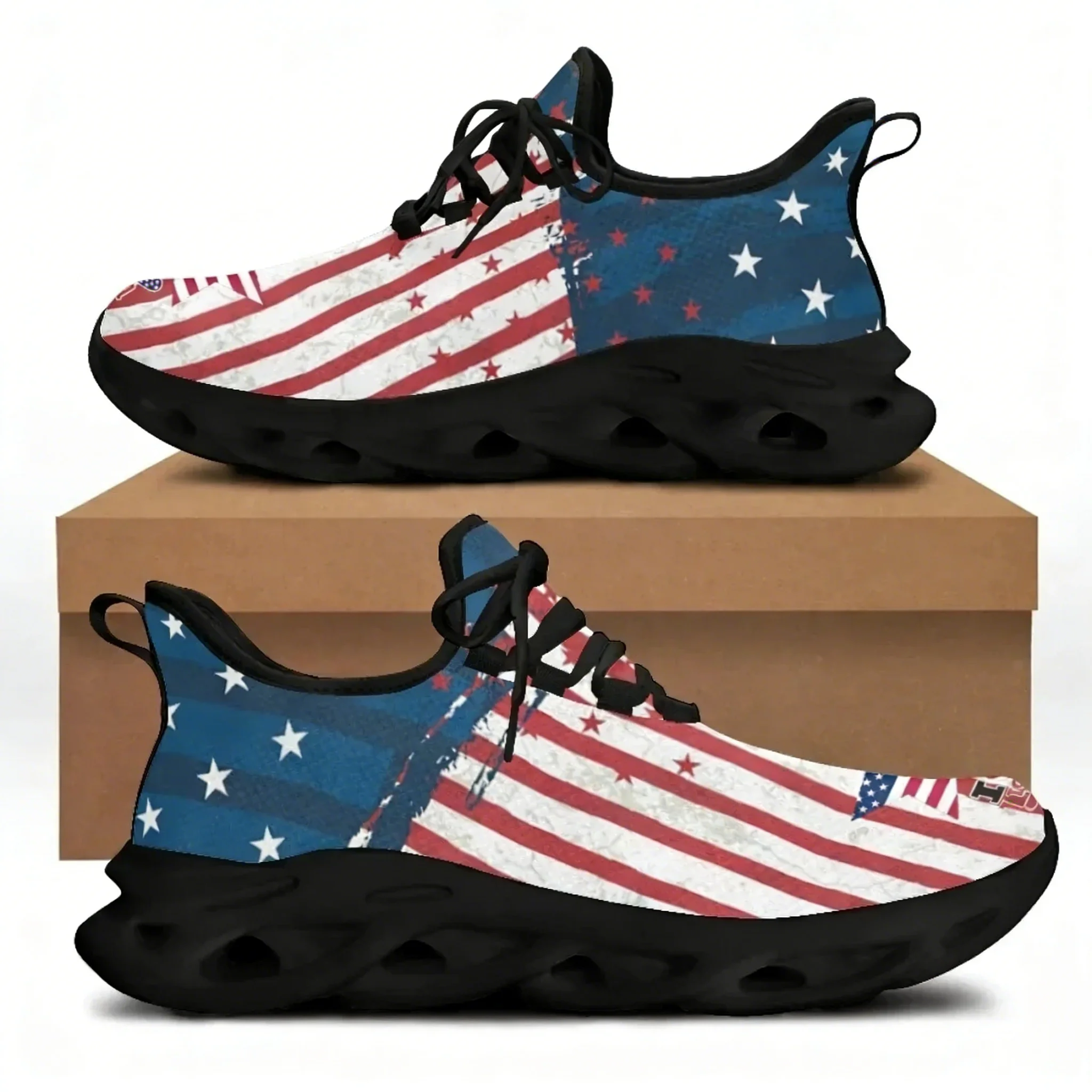 7.4 アメリカ国旗と自由の女神プリントのフラットシューズ、 - Men'S Shoes Liberty のレビューと価格