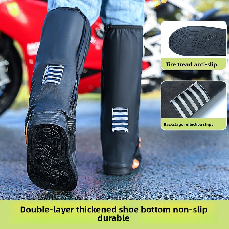 男女兼用ハイカット防水オーバーシューズ、厚手滑り止め耐摩耗性 - Men'S Shoes Water Resistant のレビューと価格